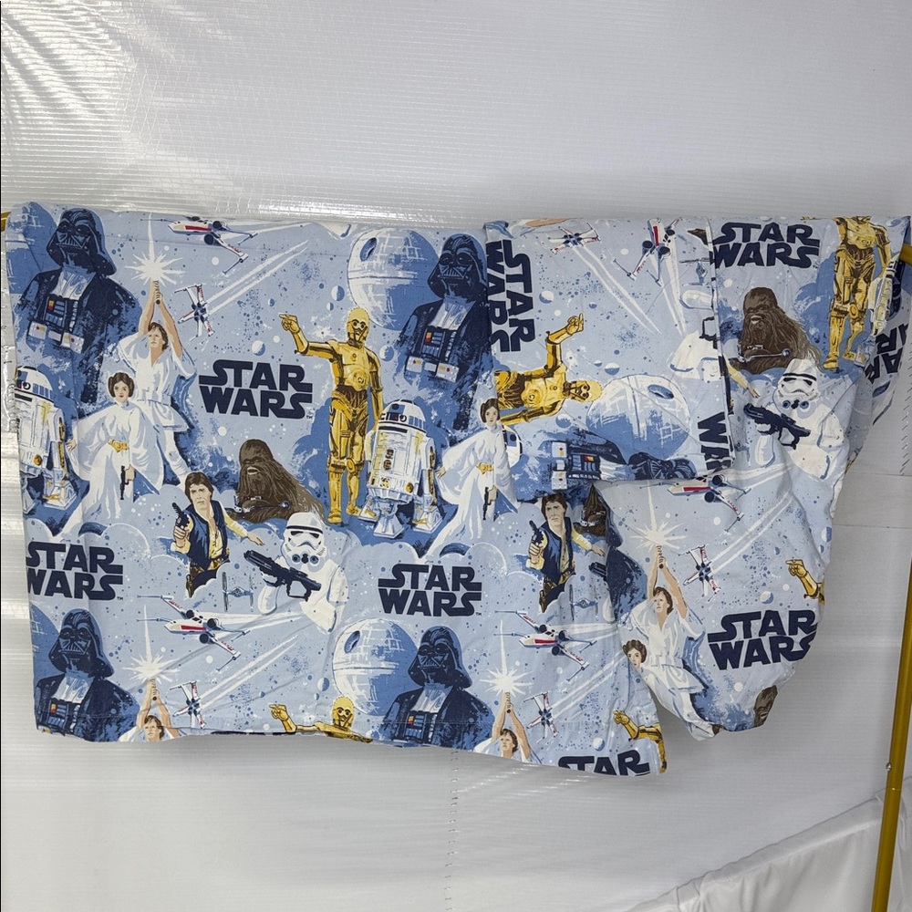 Pottery Barn Kids Star Wars Twin Sheet Set Blue